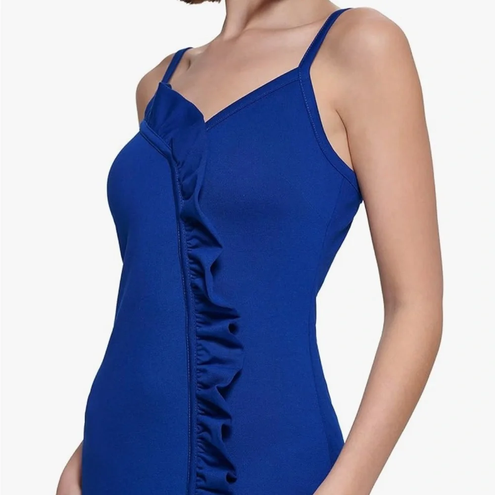 GUESS Blue Ruffle Dress - Picture 5 of 7